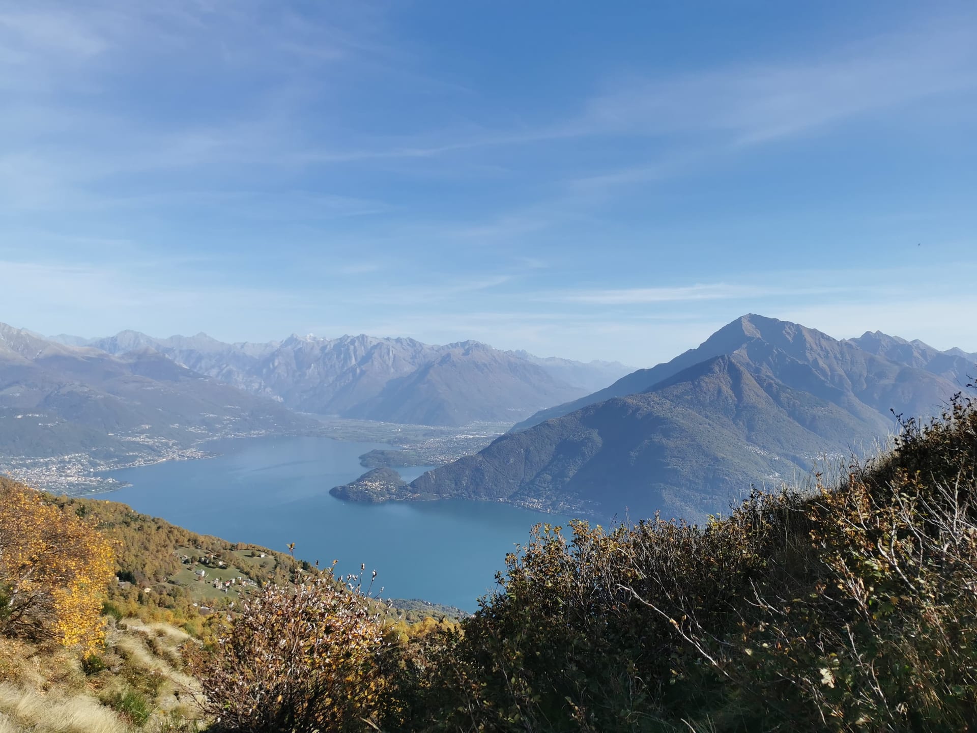 Vista sul Lago di Como e sulle montagne della Tremezzina - Residence Celeste Mezzegra